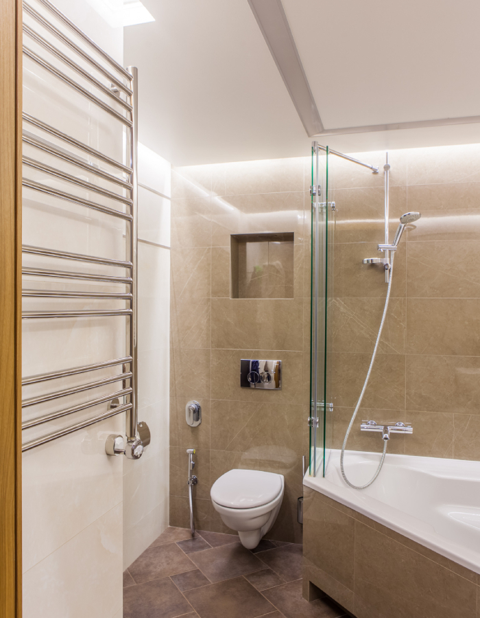 Rénovation de salle de bain avec installation sanitaire